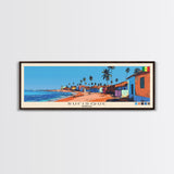 Rufisque, Senegal Panoramic Canvas Print, Rufisque, Senegal Painting, Senegal Art, Rufisque Travel Poster, Travel Art, Guest Room Painting