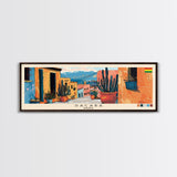 Sacaba, Bolivia Panoramic Canvas Print, Sacaba, Bolivia Painting, Bolivia Art, Sacaba Travel Poster, Travel Art, Living Room Painting