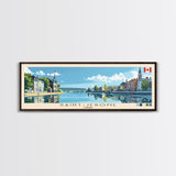 Saint-Jerome, Canada Panoramic Canvas Print, Saint-Jerome, Canada Painting, Canada Art, Saint-Jerome Travel Poster, Travel Art, Housewarming Gift