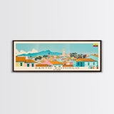 Santo Domingo, Ecuador Panoramic Canvas Print, Santo Domingo, Ecuador Painting, Ecuador Art, Santo Domingo Travel Poster, Travel Art, Housewarming Gift