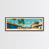 Sincelejo, Colombia Panoramic Canvas Print, Sincelejo, Colombia Painting, Colombia Art, Sincelejo Travel Poster, Travel Art, Living Room Painting