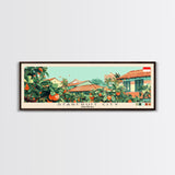 Starfruit City, Indonesia Panoramic Canvas Print, Starfruit City, Indonesia Painting, Indonesia Art, Starfruit City Travel Poster, Travel Art, Vacation Gift