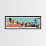 Tripoli, Libya Panoramic Canvas Print, Tripoli, Libya Painting, Libya Art, Tripoli Travel Poster, Travel Art, Living Room Painting