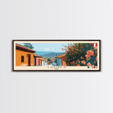 Tumbes, Peru Panoramic Canvas Print, Tumbes, Peru Painting, Peru Art, Tumbes Travel Poster, Travel Art, Guest Room Painting