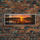 Panoramic of Congaree National Park, Extra Large Wall Art, Panoramic Wall Art, Panoramic Print, Landscape Photography, Landscape Print