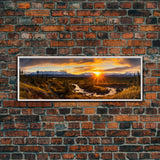 Panoramic of Denali National Park, Extra Large Wall Art, Panoramic Wall Art, Panoramic Print, Landscape Photography Landscape Print