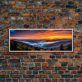 Panoramic of Great Smoky Mountains National Park, Extra Large Wall Art, Panoramic Wall Art, Panoramic Landscape Print, Landscape Photography