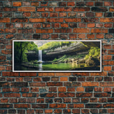 Panoramic of Hamilton Pool Texas, Extra Large Wall Art, Panoramic Wall Art, Panoramic Print, Landscape Photography Landscape