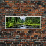 Panoramic Print of Hoh Rain Forest Washington, Extra Large Wall Art, Panoramic Wall Art, Panoramic Landscape Print, Landscape Photography