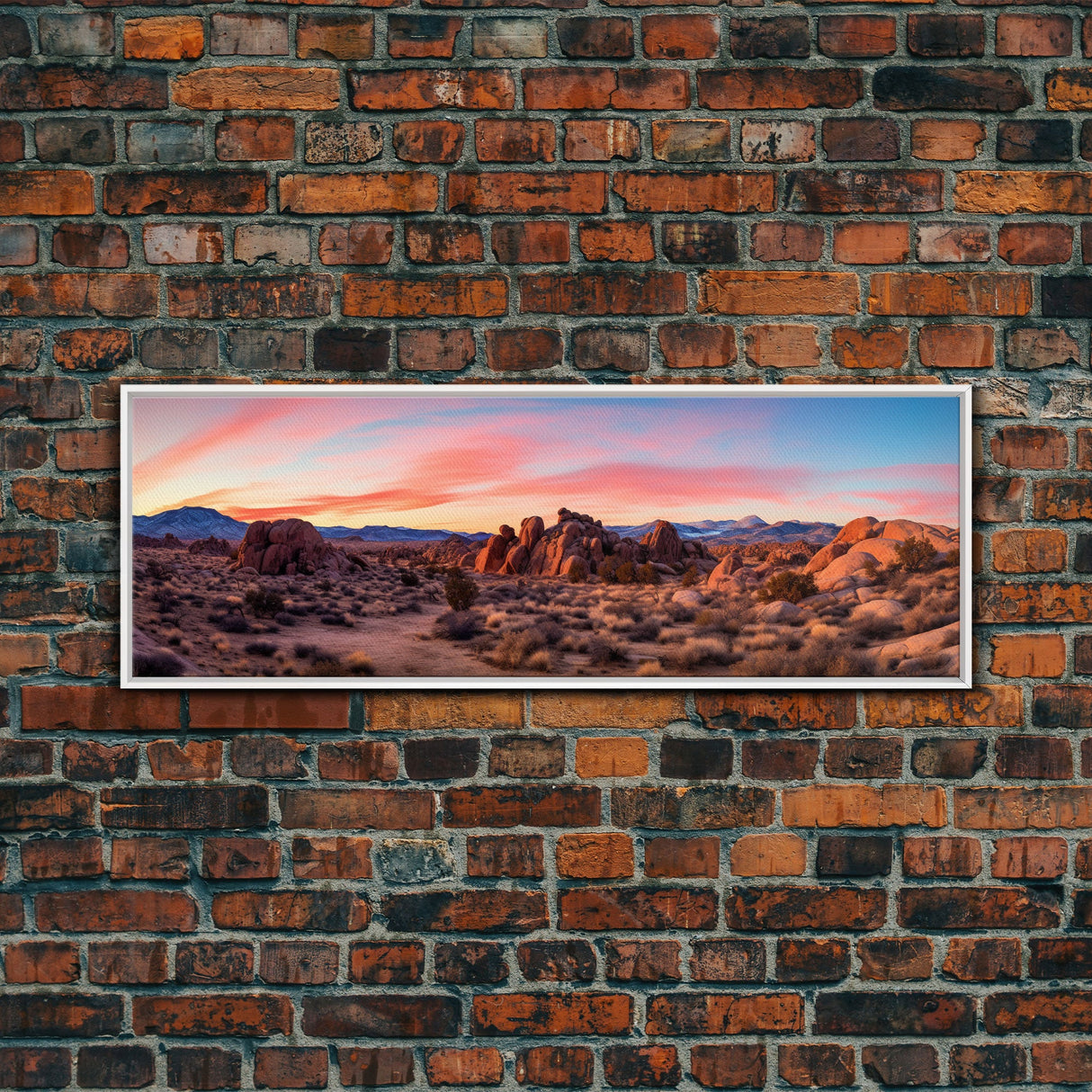 Panoramic of Joshua Tree National Park, Extra Large Wall Art, Panoramic Wall Art, Panoramic Print, Landscape Photography Landscape