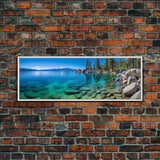 Panoramic Print of Lake Tahoe California, Extra Large Wall Art, Panoramic Wall Art, Panoramic Landscape Print, Landscape Photography