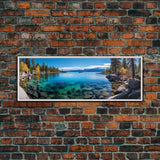 Panoramic Print of Lake Tahoe California, Extra Large Wall Art, Panoramic Wall Art, Panoramic Landscape Print, Landscape Photography