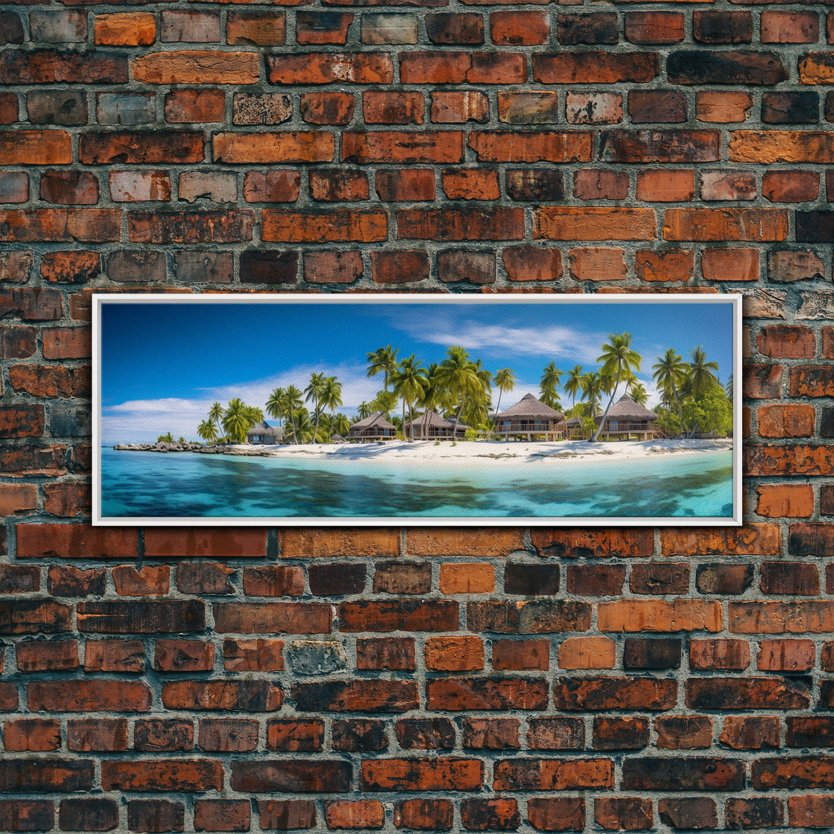 Panoramic Print of Maldives Beaches at Sunset Extra Large Wall Art, Panoramic Wall Art, Panoramic Landscape Print, Landscape Photography