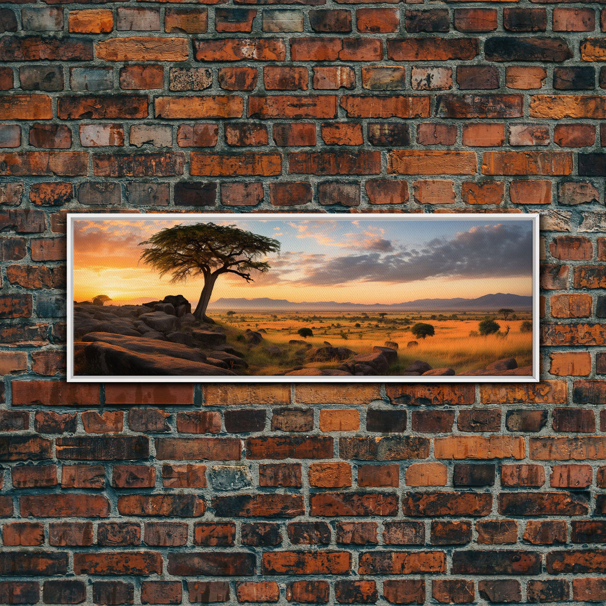 Panoramic Print of The Serengeti in Tanzania Extra Large Wall Art, Panoramic Wall Art, Panoramic Landscape Print, Landscape Photography