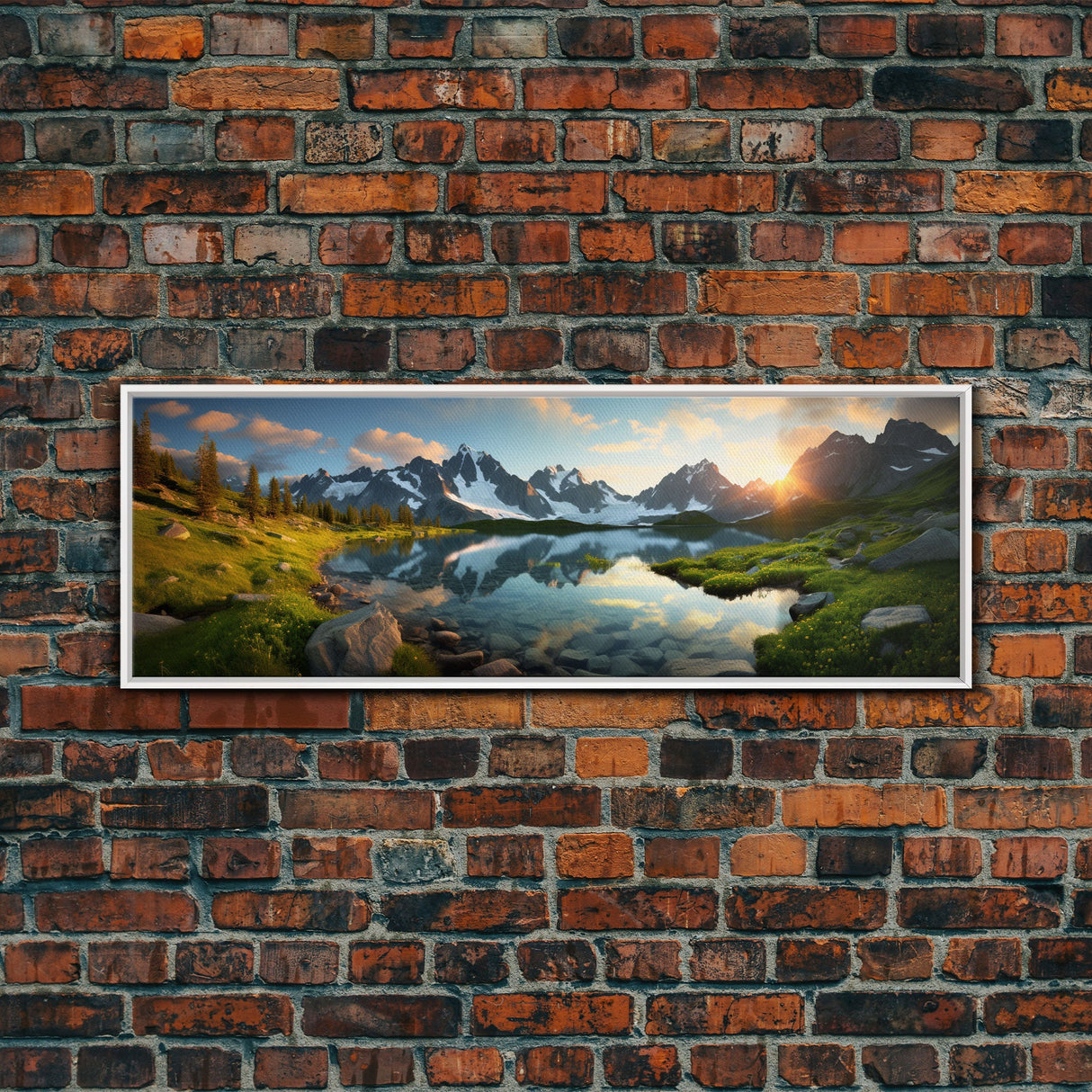 Panoramic Print of the Swiss Alps in Switzerland Extra Large Wall Art, Panoramic Wall Art, Panoramic Landscape Print, Landscape Photography