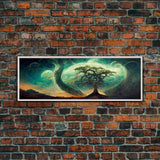 Tree Of Life, Abstract Trees Roots Nature Green Fine Art Print, Wall Art Print, Wall Décor, Wall Poster, Fantasy Art