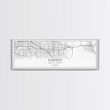 Panoramic Anaheim City Map, California Art, Map Print, Minimalist Wall Art, Canvas Art, Housewarming Gift, Street Map Art, Closing Gift