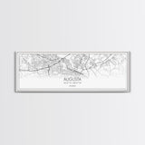 Panoramic Augusta City Map, Georgia Art, Map Print, Minimalist Wall Art, Canvas Art, Housewarming Gift, Street Map Art, Closing Gift