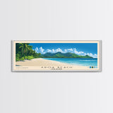 Aroa Beach, Cook Islands Panoramic Beach Print, Vacation Gift, Cook Islands Wall Art, Beach Painting, Beach Decor, Beach Painting