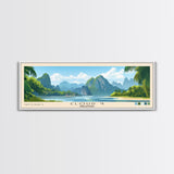 Cloud 9, Philippines Panoramic Beach Print, Vacation Gift, Philippines Wall Art, Framed Canvas Print, Framed Beach Painting