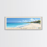 Cockburn Town Beach, Turks and Caicos Panoramic Beach Print, Vacation Gift, Turks and Caicos Wall Art, Beach Painting, Beach Decor, Beach Painting