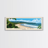 Dominical Beach, Costa Rica Panoramic Print, Vacation Gift, Costa Rica Wall Art, Beach Painting, Beach Decor, Beach Or Lakehouse Art