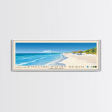 English Point Beach, Turks and Caicos Panoramic Beach Print, Vacation Gift, Turks and Caicos Wall Art, Framed Canvas Print, Framed Beach Painting