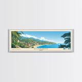 Gonâve, Haiti Panoramic Beach Print, Vacation Gift, Haiti Wall Art, Framed Canvas Print, Framed Beach Painting