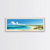 Grand Turk, Turks and Caicos Panoramic Print, Vacation Gift, Turks and Caicos Wall Art, Beach Painting, Beach Decor, Beach Or Lakehouse Art