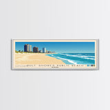 Gulf Shores Public Beach, Alabama Panoramic Beach Print, Vacation Gift, Alabama Wall Art, Beach Painting, Beach Decor, Beach Painting