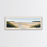 Holkham Beach, United Kingdom Panoramic Print, Vacation Gift, United Kingdom Wall Art, Beach Painting, Beach Decor, Beach Or Lakehouse Art