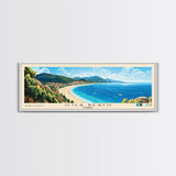 Ilıca Beach, Turkey Panoramic Print, Vacation Gift, Turkey Wall Art, Beach Painting, Beach Decor, Beach Or Lakehouse Art