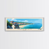 Irakli Beach, Bulgaria Panoramic Print, Vacation Gift, Bulgaria Wall Art, Beach Painting, Beach Decor, Large Wall Art, Wood Frame Art