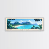 Ko Lipe, Thailand Panoramic Print, Vacation Gift, Thailand Wall Art, Beach Painting, Beach Decor, Beach Or Lakehouse Art