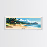 Koggala, Sri Lanka Panoramic Print, Vacation Gift, Sri Lanka Wall Art, Beach Painting, Beach Decor, Large Wall Art, Wood Frame Art