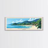 Koh Chang, Thailand Panoramic Beach Print, Vacation Gift, Thailand Wall Art, Framed Canvas Print, Framed Beach Painting