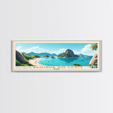 Lagoinha do Leste, Brazil Panoramic Print, Vacation Gift, Brazil Wall Art, Beach Painting, Beach Decor, Beach Or Lakehouse Art