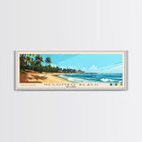 Negombo beach, Sri Lanka Panoramic Beach Print, Vacation Gift, Sri Lanka Wall Art, Framed Canvas Print, Framed Beach Painting