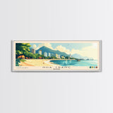 Nha Trang, Vietnam Panoramic Print, Vacation Gift, Vietnam Wall Art, Beach Painting, Beach Decor, Large Wall Art, Wood Frame Art