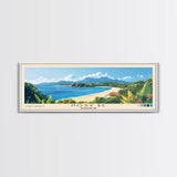 Nosy Be, Madagascar Panoramic Beach Print, Vacation Gift, Madagascar Wall Art, Beach Painting, Beach Decor, Beach Painting