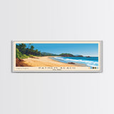 Patnem Beach, Goa, India Panoramic Print, Vacation Gift, Goa, India Wall Art, Beach Painting, Beach Decor, Large Wall Art, Wood Frame Art