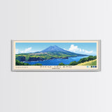 Pico Island, Portugal Panoramic Beach Print, Vacation Gift, Portugal Wall Art, Framed Canvas Print, Framed Beach Painting