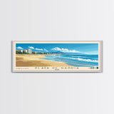 Playa de Gandía, Spain Panoramic Beach Print, Vacation Gift, Spain Wall Art, Beach Painting, Beach Decor, Beach Painting