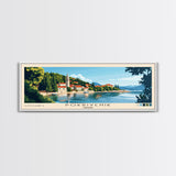 Pokrivenik, Croatia Panoramic Print, Vacation Gift, Croatia Wall Art, Beach Painting, Beach Decor, Beach Or Lakehouse Art