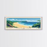 Praia de Pipa, Brazil Panoramic Beach Print, Vacation Gift, Brazil Wall Art, Beach Painting, Beach Decor, Beach Painting