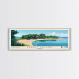 Rabbit Island, Cambodia Panoramic Beach Print, Vacation Gift, Cambodia Wall Art, Beach Painting, Beach Decor, Beach Painting