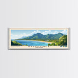 Rarotonga, Cook Islands Panoramic Beach Print, Vacation Gift, Cook Islands Wall Art, Beach Painting, Beach Decor, Beach Painting