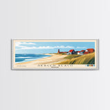 Skagen Beach, Denmark Panoramic Beach Print, Vacation Gift, Denmark Wall Art, Beach Painting, Beach Decor, Beach Painting