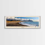 Solheimasandur Beach, Iceland Panoramic Print, Vacation Gift, Iceland Wall Art, Beach Painting, Beach Decor, Beach Or Lakehouse Art