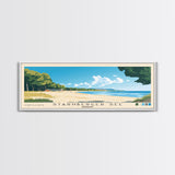 Starnberger See, Germany Panoramic Print, Vacation Gift, Germany Wall Art, Beach Painting, Beach Decor, Large Wall Art, Wood Frame Art